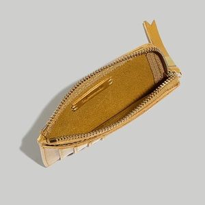 Madewell Leather Zip Card Case Wallet